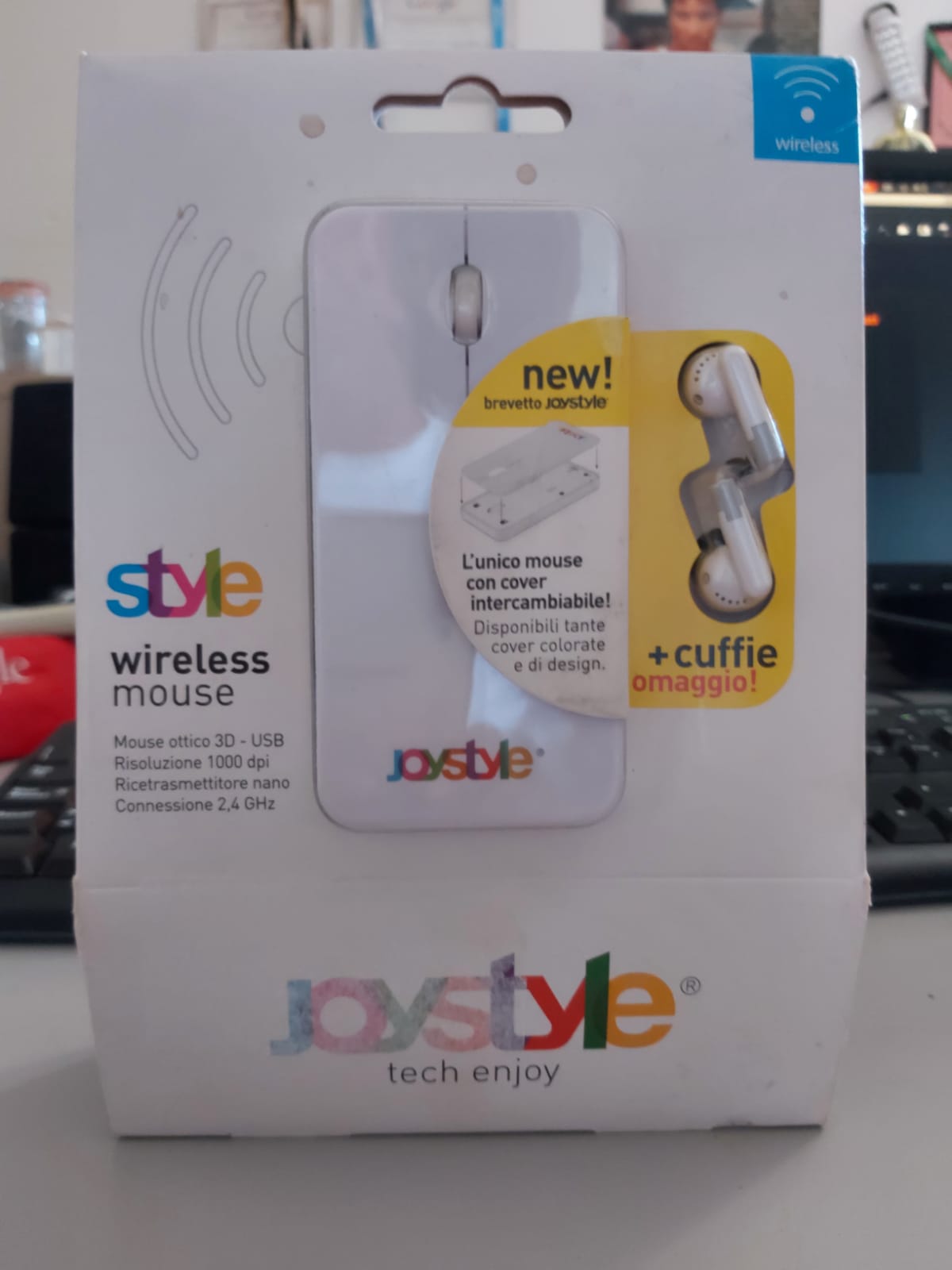 Mouse Wireless con Cuffie Omaggio